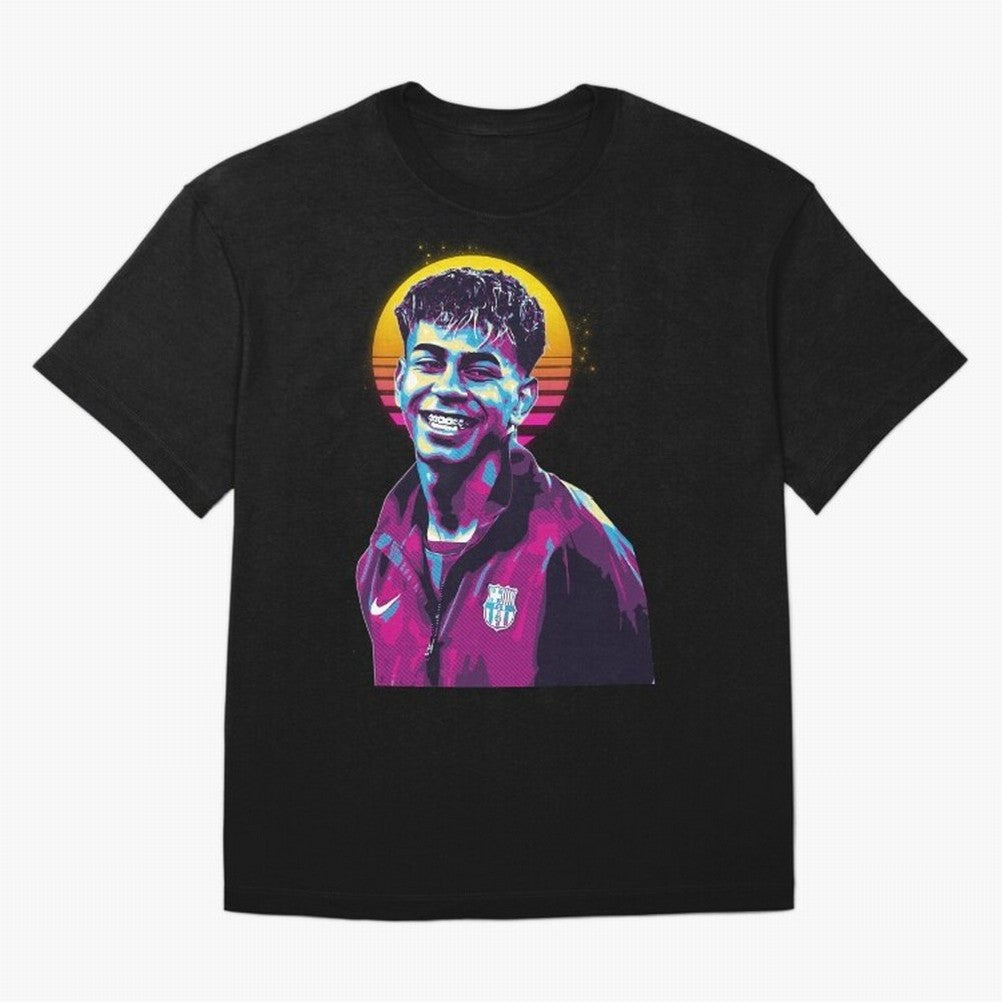 lamine yamal - sweet smile Classic T-Shirt Make Memories around Global Football Passion for FIFA World Cup 2026 USA Canada Mexico, Centered on Mbappe, Portugal, Vintage Soccer Flavor, Modern Football Stars, National Flags and Final Night Emotion;