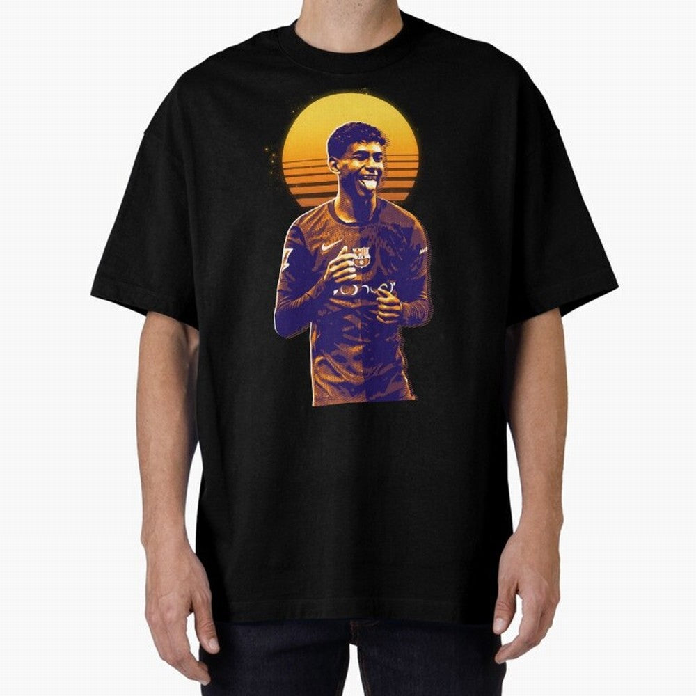 Yamal Lamine fcb club Oversized T-Shirt Spotlight FIFA World Cup 2026 Spirit, Filled with Spain and Netherlands, CR7 and Messi, Championship Spirit, Famous Goals, Roaring Crowds and International Football Unity; Great for Supporters Who Love
