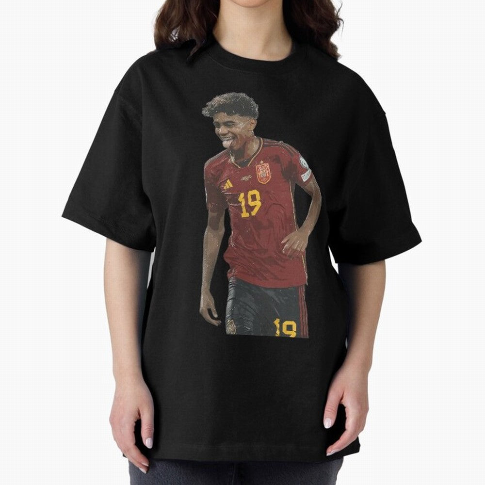 Lamine Yamal Oversized T-Shirt Bring a Champion Mindset to Match Day Hype around FIFA World Cup 2026 USA Canada Mexico, Mbappe, Argentina, France and Brazil, Fan Favorite Moments, National Team Passion, Big Match Drama and Soccer History; Great for