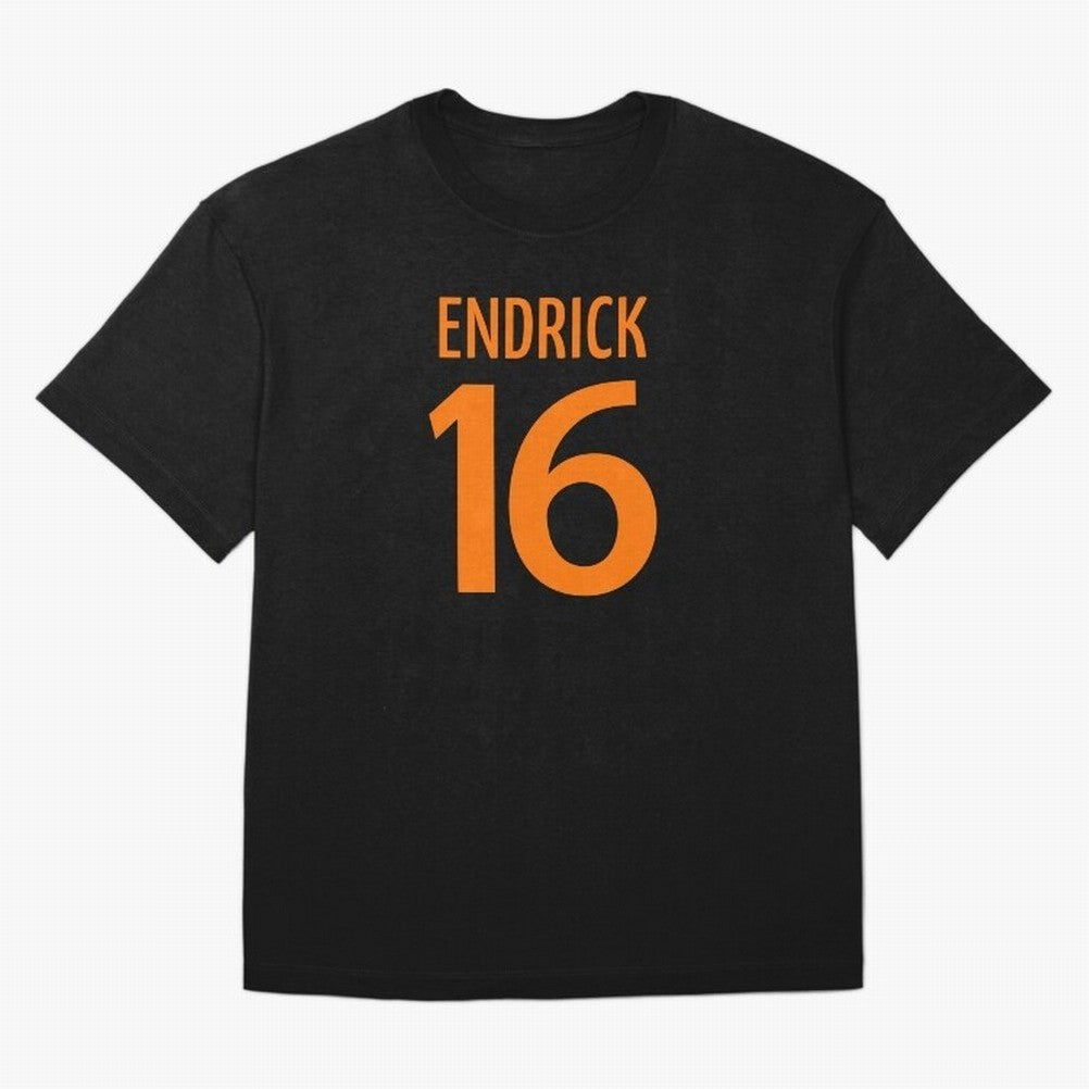 Football Player #16 | Soccer Sports (Orange Design) Classic T-Shirt Celebrate the Next Chapter of the FIFA World Cup 2026 Journey through Messi Highlights, Argentina and Brazil Pride, Football History, Final Match Energy, Crowd Noise and Once in a