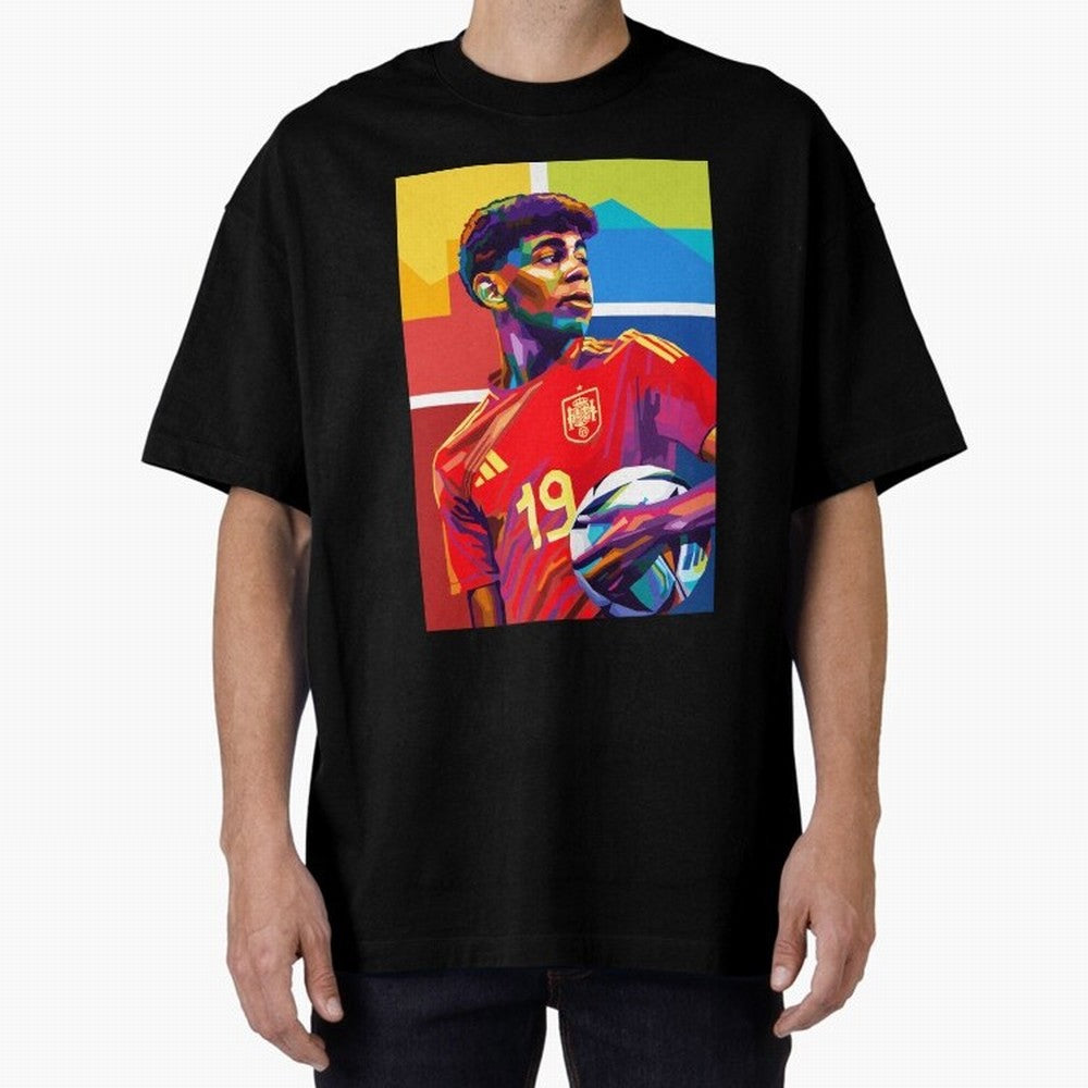 Lamine Yamal Football Wpap Art Classic T-Shirt Bring Home FIFA World Cup 2026 Group Stage Spirit, with Portugal, Spain and Germany, Messi and Cristiano Ronaldo, Soccer Culture, Superstar Moments, National Team Dreams and Competitive Fire; Great for