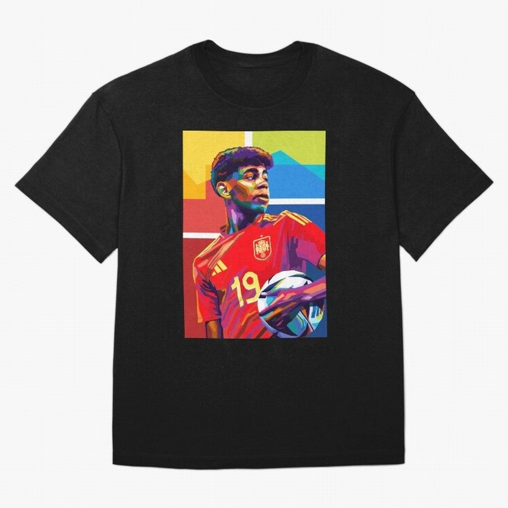 Lamine Yamal Football Wpap Art Classic T-Shirt Bring Home FIFA World Cup 2026 Group Stage Spirit, with Portugal, Spain and Germany, Messi and Cristiano Ronaldo, Soccer Culture, Superstar Moments, National Team Dreams and Competitive Fire; Great for