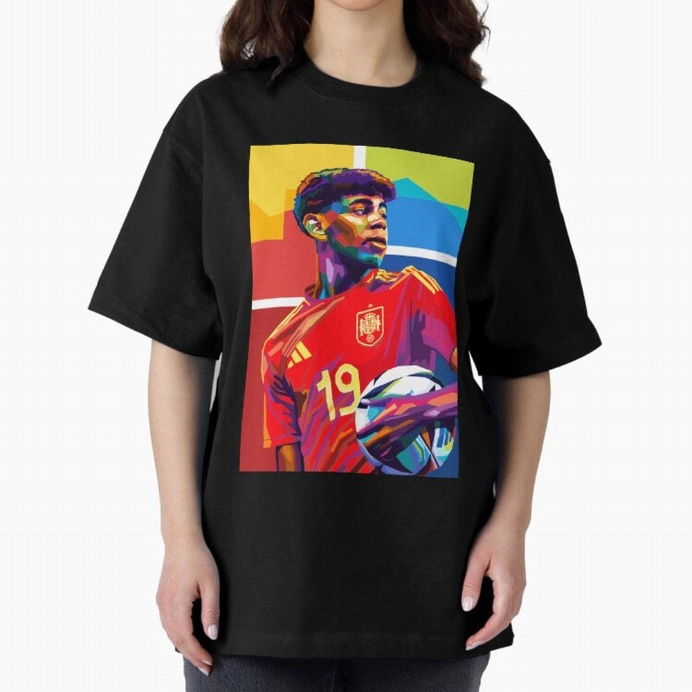 Lamine Yamal Football Wpap Art Classic T-Shirt Bring Home FIFA World Cup 2026 Group Stage Spirit, with Portugal, Spain and Germany, Messi and Cristiano Ronaldo, Soccer Culture, Superstar Moments, National Team Dreams and Competitive Fire; Great for