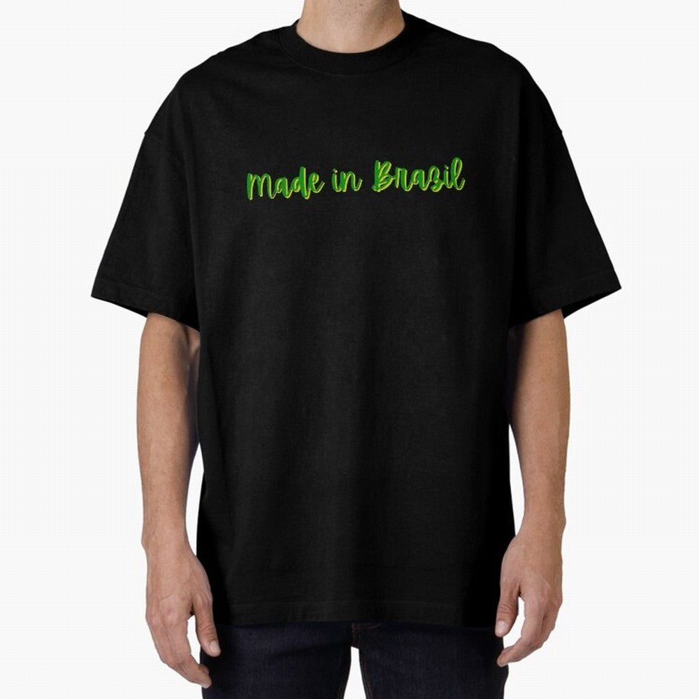 Made in Brazil Oversized T-Shirt Spotlight Match Day Hype around FIFA World Cup 2026 USA Canada Mexico, Neymar, Haaland and Cristiano Ronaldo, England, France and Netherlands, Fan Favorite Moments, National Team Passion, Big Match Drama and Soccer