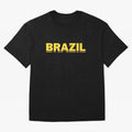 Brazil, yellow 3d sign Classic T-Shirt Bring World Football Passion into FIFA World Cup 2026 USA Canada Mexico Featuring Cristiano Ronaldo, England Energy, Goal Celebration Energy, Supporter Heritage, Football Icons and Worldwide Tournament Joy;