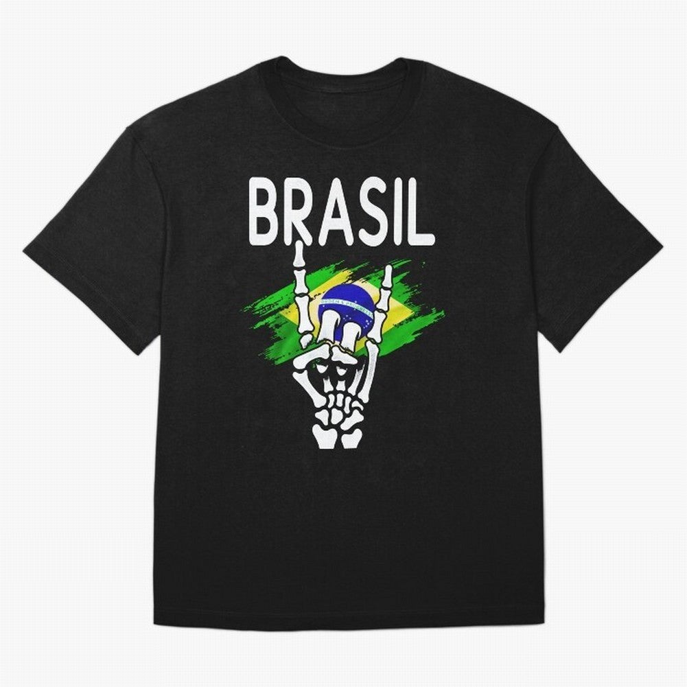 Brasil Classic T-Shirt Bring Stadium Energy to Match Day Hype around FIFA World Cup 2026 USA Canada Mexico, CR7, Spain and Netherlands, Worldwide Fan Energy, Dramatic Goals, Stadium Lights and Championship Celebrations; Ideal for Passionate Fans