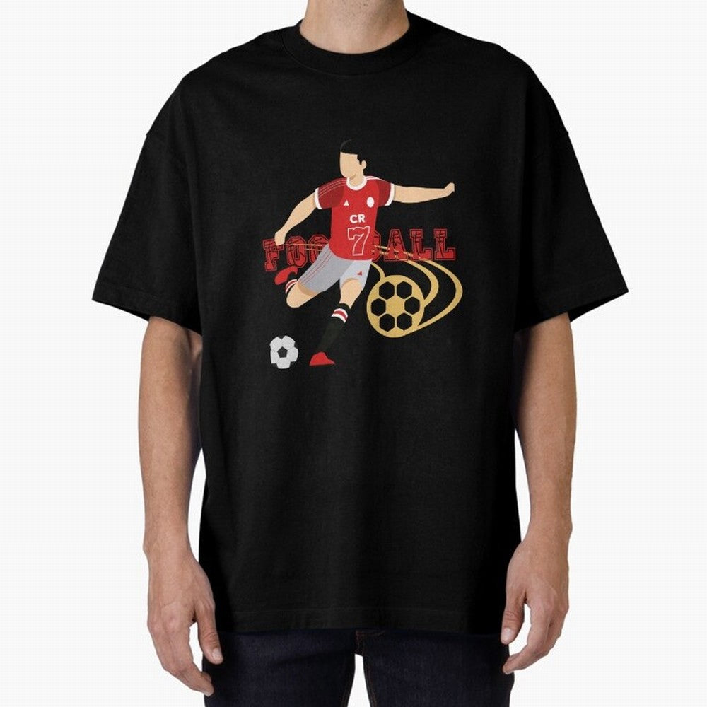 Ronaldo Football Icon Oversized T-Shirt Make the Season About Match Day Hype around FIFA World Cup 2026 USA Canada Mexico, Haaland and Mbappe, England, Retro Football Energy, Iconic Rivalries, Trophy Chase Drama and Stadium Atmosphere; Made for Die