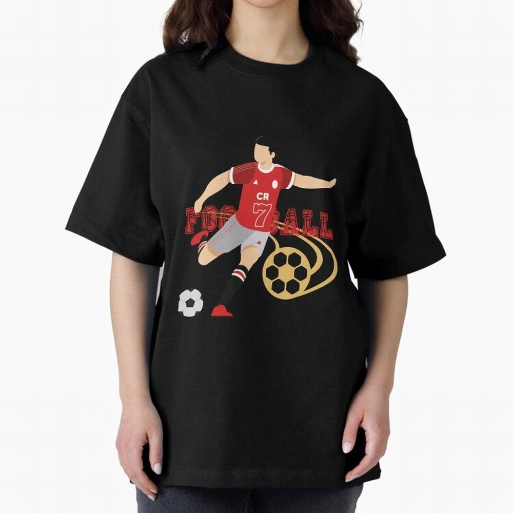 Ronaldo Football Icon Oversized T-Shirt Make the Season About Match Day Hype around FIFA World Cup 2026 USA Canada Mexico, Haaland and Mbappe, England, Retro Football Energy, Iconic Rivalries, Trophy Chase Drama and Stadium Atmosphere; Made for Die