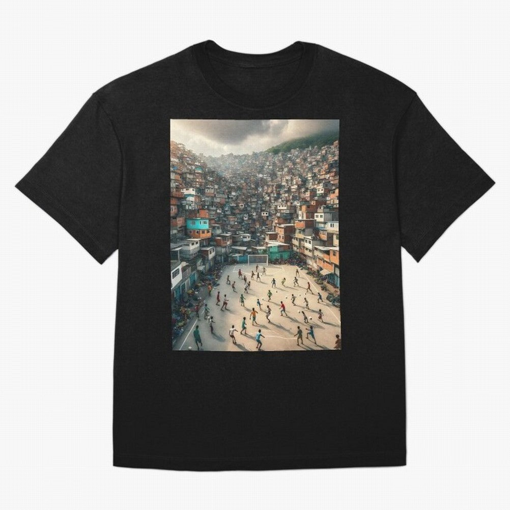 Favela Happiness Classic T-Shirt Back Your Heroes with Match Day Hype around FIFA World Cup 2026, Neymar, Haaland and Cristiano Ronaldo, Argentina, Sports Nostalgia, International Competition, Famous Players and Unforgettable Victories; Created for