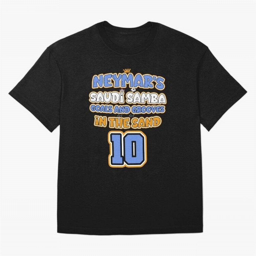 SAUDI SAMBA GOALS & GROOVES Oversized T-Shirt Feel the Trophy Chase of the FIFA World Cup 2026 USA Canada Mexico Journey through CR7 Highlights, Argentina, France and Brazil Pride, Match Day Excitement, Supporter Culture, Golden Goals and Global