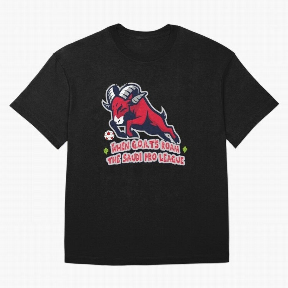 When G.O.A.T's Roam the Saudi Pro League Arena Classic T-Shirt Step into the FIFA World Cup 2026 USA Canada Mexico Journey through Cristiano Ronaldo Highlights, Portugal Pride, Football Passion, Legendary Performances, Festival Vibes and Supporter