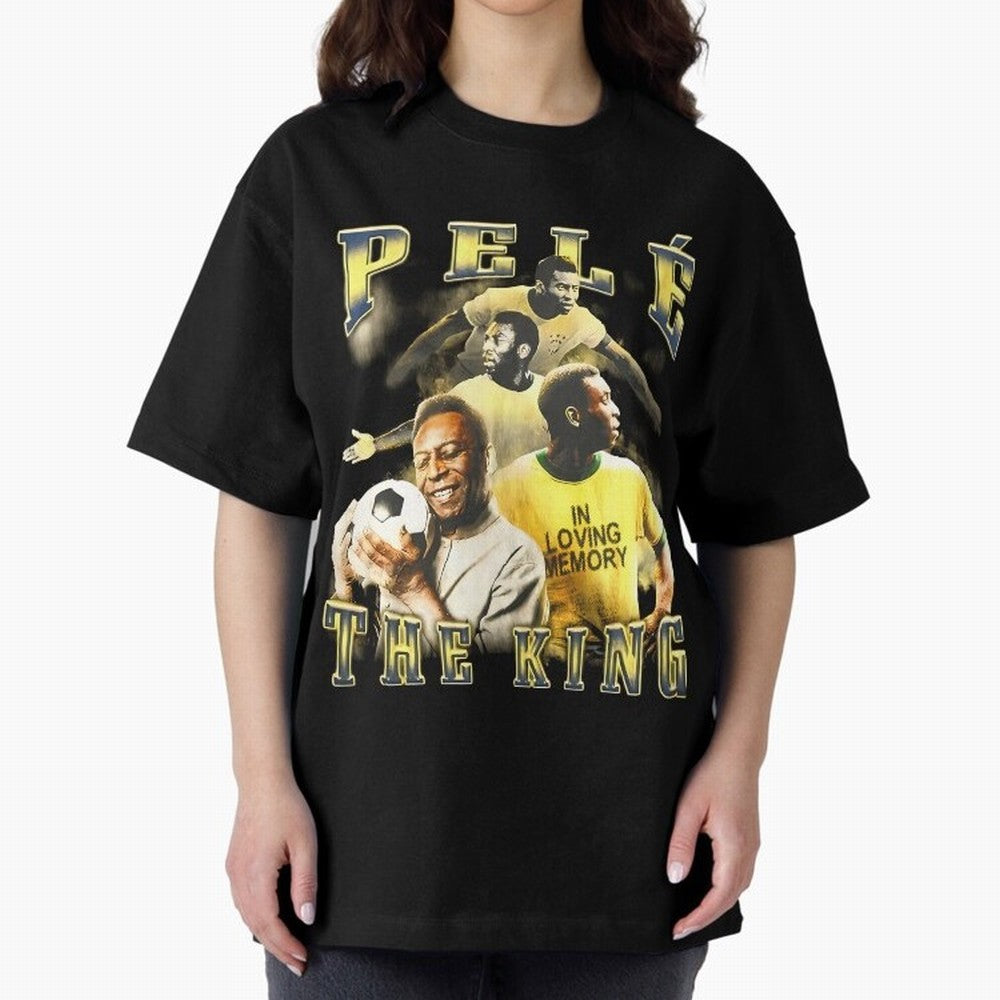 Pele Legend Essential T-Shirt Capture Stadium Memories from Match Day Hype around FIFA World Cup 2026 USA Canada Mexico, Neymar, Haaland and Cristiano Ronaldo, France and Portugal, Global Supporter Spirit, Legendary Goals, National Colors and