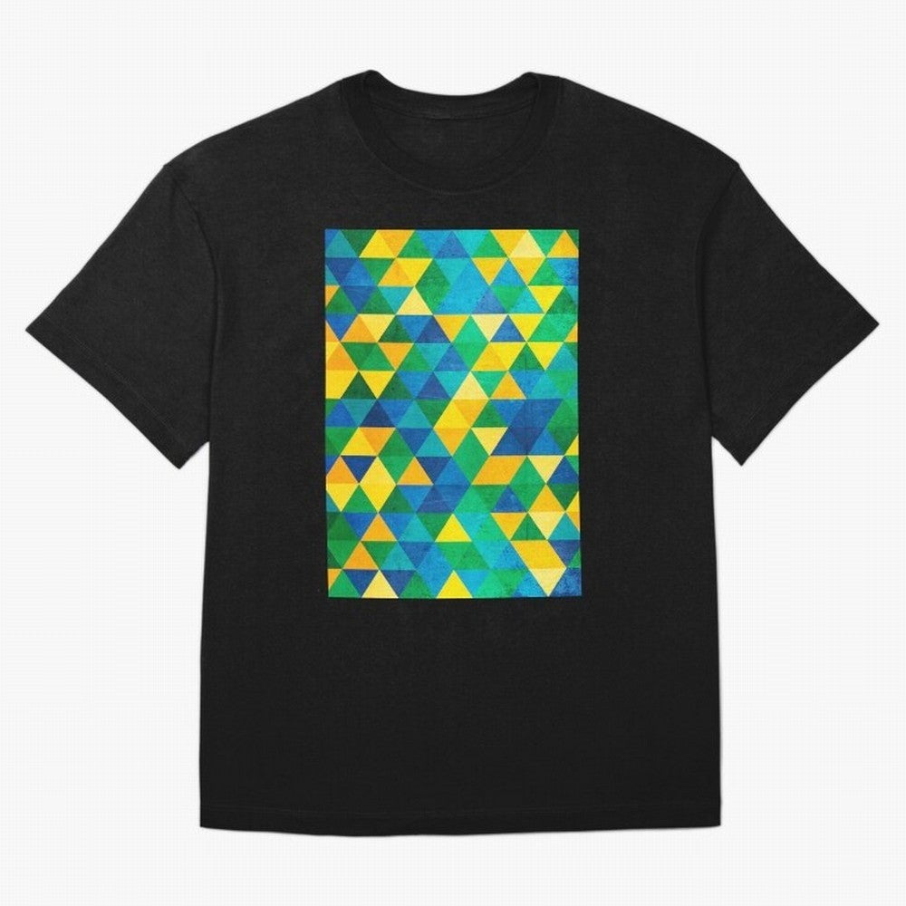 Geometric Brazil colors Classic T-Shirt Carry the Dream of FIFA World Cup 2026 Spirit, Featuring Netherlands, Neymar, Tournament Hype, Historic Matchups, Family Viewing Parties and Global Sports Pride; Built for Supporters Chasing Trophy Dreams,