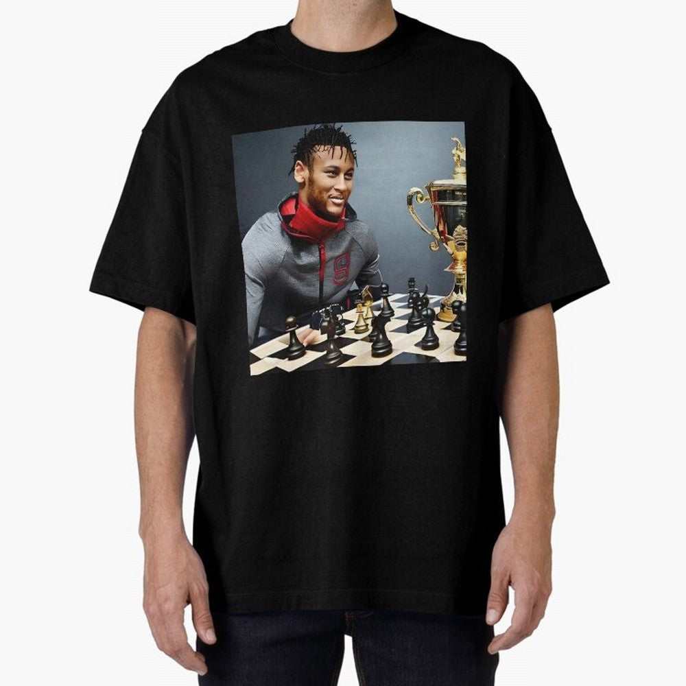 Mastermind: Neymar Playing Chess with the Championship Trophy Classic T-Shirt Honor the Beautiful Game during FIFA World Cup 2026 for Fans of Neymar and Brazil, Bringing Soccer Culture, Superstar Moments, National Team Dreams and Competitive Fire;