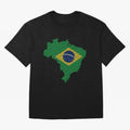 Map of Brazil (Brazil) Oversized T-Shirt Feel the Roar of Match Day Hype around FIFA World Cup 2026 Group Stage, Haaland, England and Germany, Football History, Final Match Energy, Crowd Noise and Once in a Lifetime Moments; Perfect for Fans,