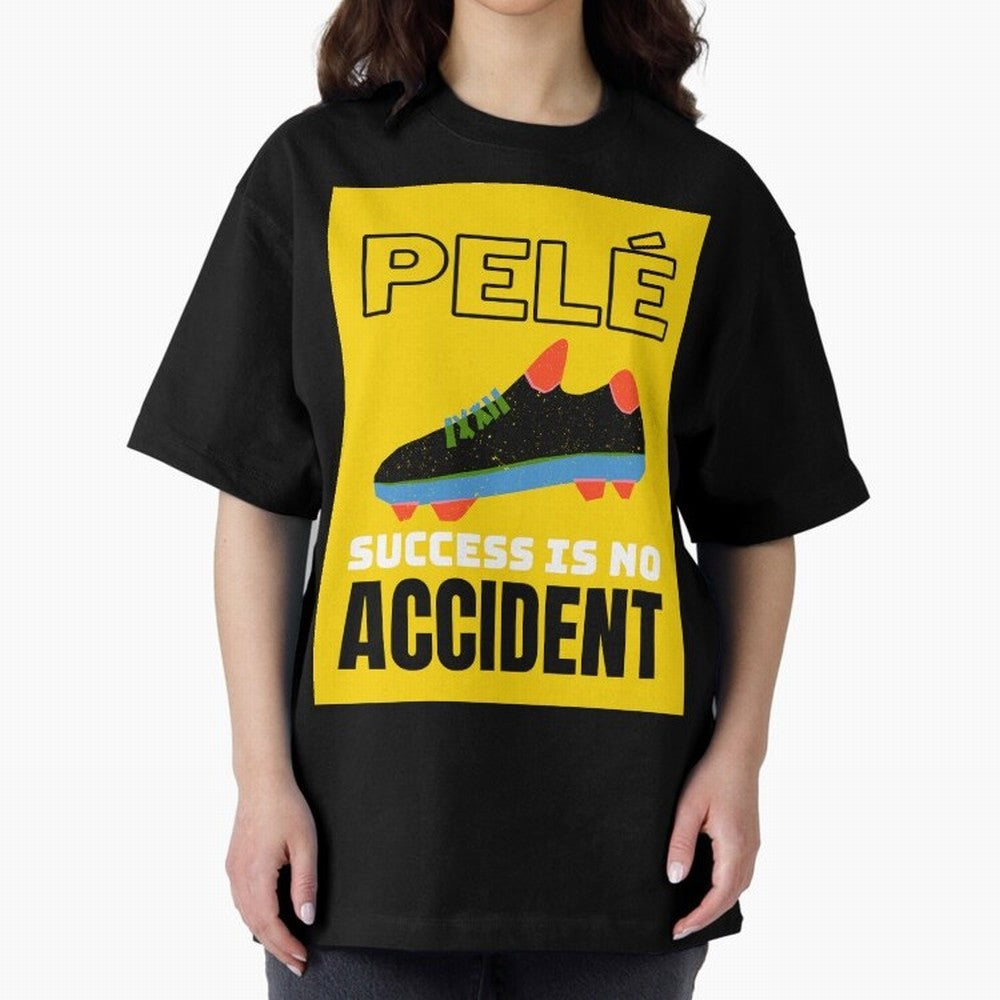 Pele Quote Success Is No Accident Graphic Classic T-Shirt Upgrade Match Day Hype around FIFA World Cup 2026 Group Stage, Haaland, England, Retro Football Energy, Iconic Rivalries, Trophy Chase Drama and Stadium Atmosphere; Built for Supporters