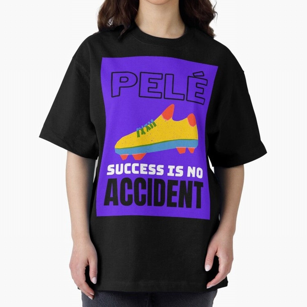 Pele Quote Success Is No Accident Graphic Classic T-Shirt Back the Journey through Match Day Hype around FIFA World Cup 2026 Group Stage, Cristiano Ronaldo, Haaland and CR7, Netherlands, Retro Football Energy, Iconic Rivalries, Trophy Chase Drama