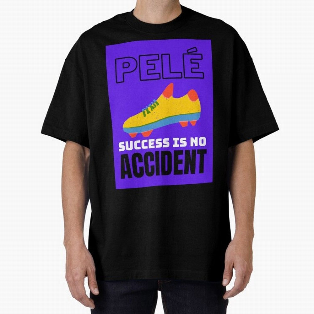 Pele Quote Success Is No Accident Graphic Classic T-Shirt Back the Journey through Match Day Hype around FIFA World Cup 2026 Group Stage, Cristiano Ronaldo, Haaland and CR7, Netherlands, Retro Football Energy, Iconic Rivalries, Trophy Chase Drama