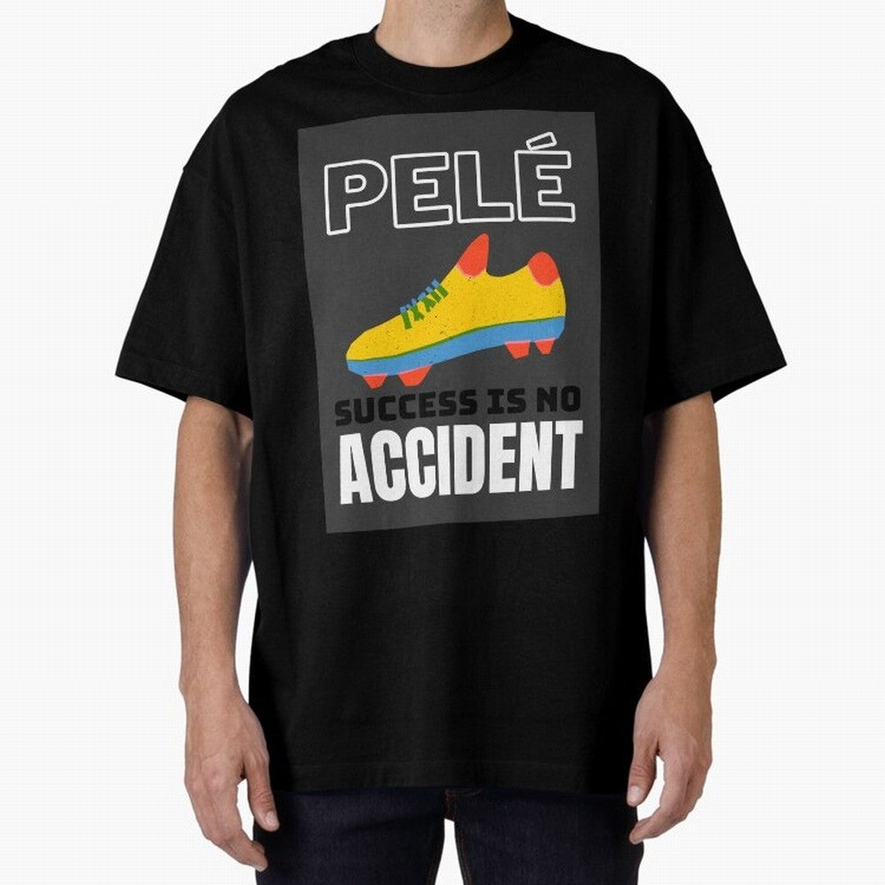 Pele Quote Success Is No Accident Graphic Classic T-Shirt Relive the Noise and Pride of FIFA World Cup 2026 USA Canada Mexico for Fans of Messi, CR7 and Mbappe and Argentina and Brazil, Bringing Football Festival Excitement, Trophy Ambitions,