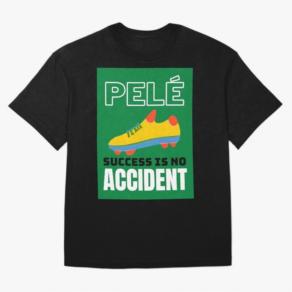 Copy of Pele Quote Success Is No Accident Graphic Oversized T-Shirt Relive Legendary Nights from FIFA World Cup 2026 Group Stage Spirit, Made for Spain, Mbappe, Tournament Hype, Historic Matchups, Family Viewing Parties and Global Sports Pride;