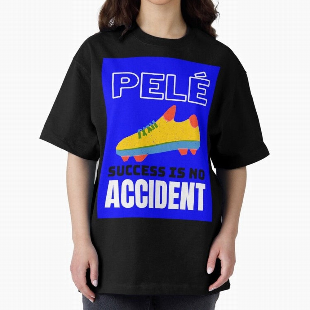 Pele Quote Success Is No Accident Graphic Classic T-Shirt Relive the Noise and Pride of FIFA World Cup 2026 Inspired by Haaland, Portugal, Spain and Germany Energy, Game Day Rituals, Football Legends, Country Pride and the Road to the Final;