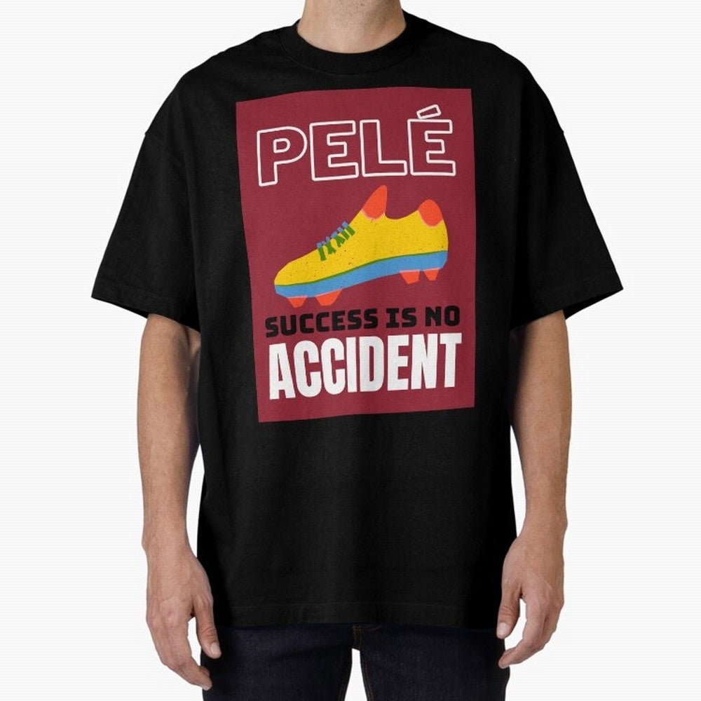 Pele Quote Success Is No Accident Graphic Classic T-Shirt Represent Fans Who Live for Global Football Passion for FIFA World Cup 2026 Group Stage, Filled with Cristiano Ronaldo, Haaland and CR7, Germany, Match Day Excitement, Supporter Culture,