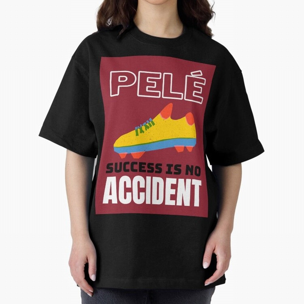 Pele Quote Success Is No Accident Graphic Classic T-Shirt Represent Fans Who Live for Global Football Passion for FIFA World Cup 2026 Group Stage, Filled with Cristiano Ronaldo, Haaland and CR7, Germany, Match Day Excitement, Supporter Culture,
