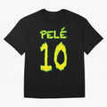 Pel¨¦ 10 Oversized T-Shirt Keep the Match Day Mood of FIFA World Cup 2026 Group Stage for Fans of Messi and France, Bringing Sports Nostalgia, International Competition, Famous Players and Unforgettable Victories; Created for Match Day Parties,