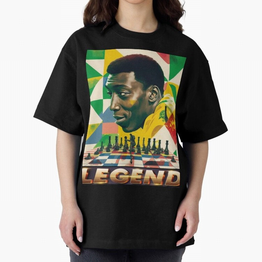 Signed Pele Shirt Oversized T-Shirt Celebrate Every Goal in FIFA World Cup 2026 Spirit, with Brazil, Portugal and Argentina, Haaland and Mbappe, Supporter Pride, Iconic Celebrations, Legendary Names and Global Match Day Energy; Created for Match