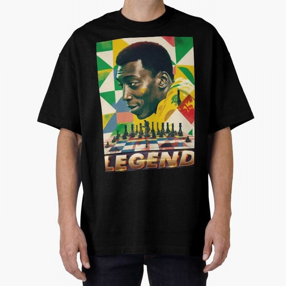 Signed Pele Shirt Oversized T-Shirt Celebrate Every Goal in FIFA World Cup 2026 Spirit, with Brazil, Portugal and Argentina, Haaland and Mbappe, Supporter Pride, Iconic Celebrations, Legendary Names and Global Match Day Energy; Created for Match
