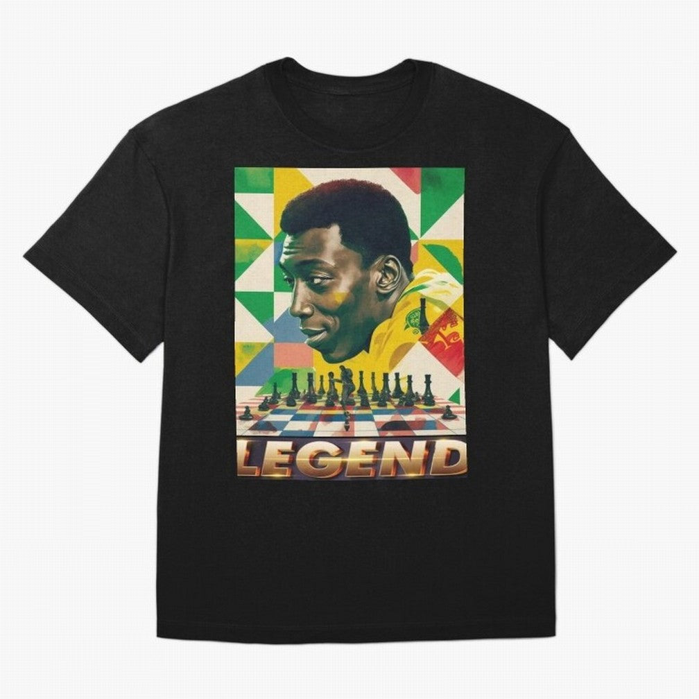 Signed Pele Shirt Oversized T-Shirt Celebrate Every Goal in FIFA World Cup 2026 Spirit, with Brazil, Portugal and Argentina, Haaland and Mbappe, Supporter Pride, Iconic Celebrations, Legendary Names and Global Match Day Energy; Created for Match