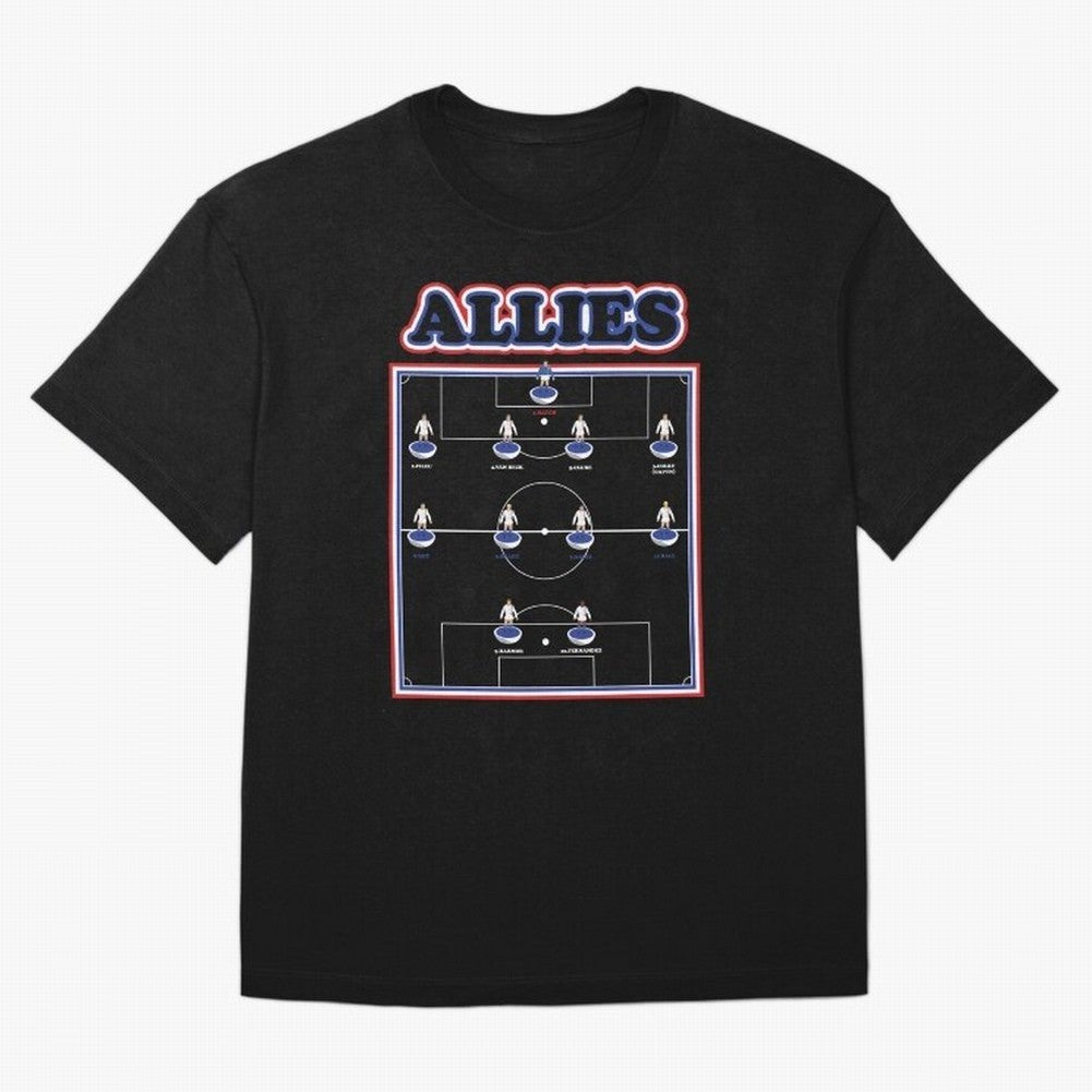 The Allies Team Line Up Oversized T-Shirt Treasure FIFA World Cup 2026 Group Stage Capturing Mbappe and Neymar, Argentina and Brazil Energy, Fan Favorite Moments, National Team Passion, Big Match Drama and Soccer History; Ideal for Fans Who Follow