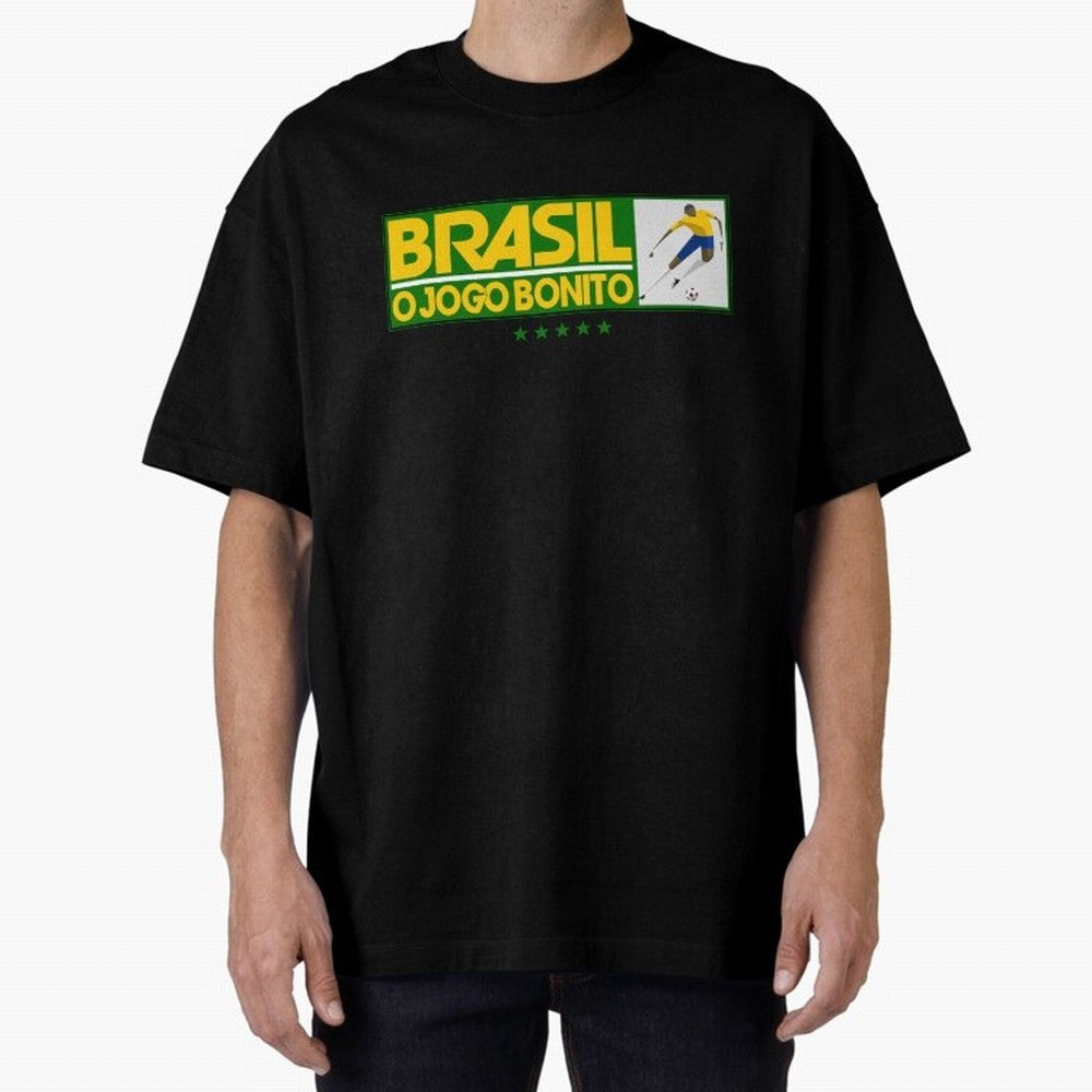 O jogo bonito Oversized T-Shirt Carry National Pride through Match Day Hype around FIFA World Cup 2026 Group Stage, Neymar, Haaland and Cristiano Ronaldo, England, Goal Celebration Energy, Supporter Heritage, Football Icons and Worldwide Tournament