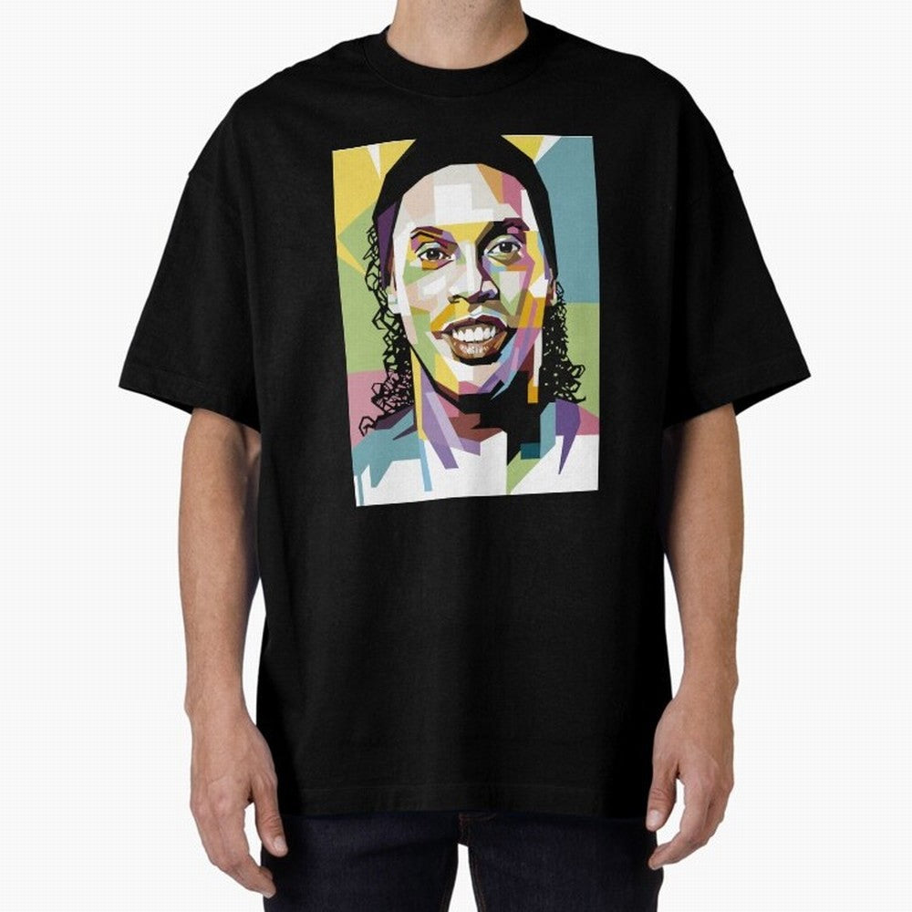 Ronaldinho Pop Art18 Classic T-Shirt Make Your Look Match FIFA World Cup 2026 Spirit, with England, France and Netherlands, Mbappe, Vintage Soccer Flavor, Modern Football Stars, National Flags and Final Night Emotion; Made for Collectors Who Enjoy