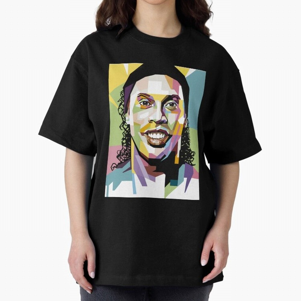 Ronaldinho Pop Art18 Classic T-Shirt Make Your Look Match FIFA World Cup 2026 Spirit, with England, France and Netherlands, Mbappe, Vintage Soccer Flavor, Modern Football Stars, National Flags and Final Night Emotion; Made for Collectors Who Enjoy
