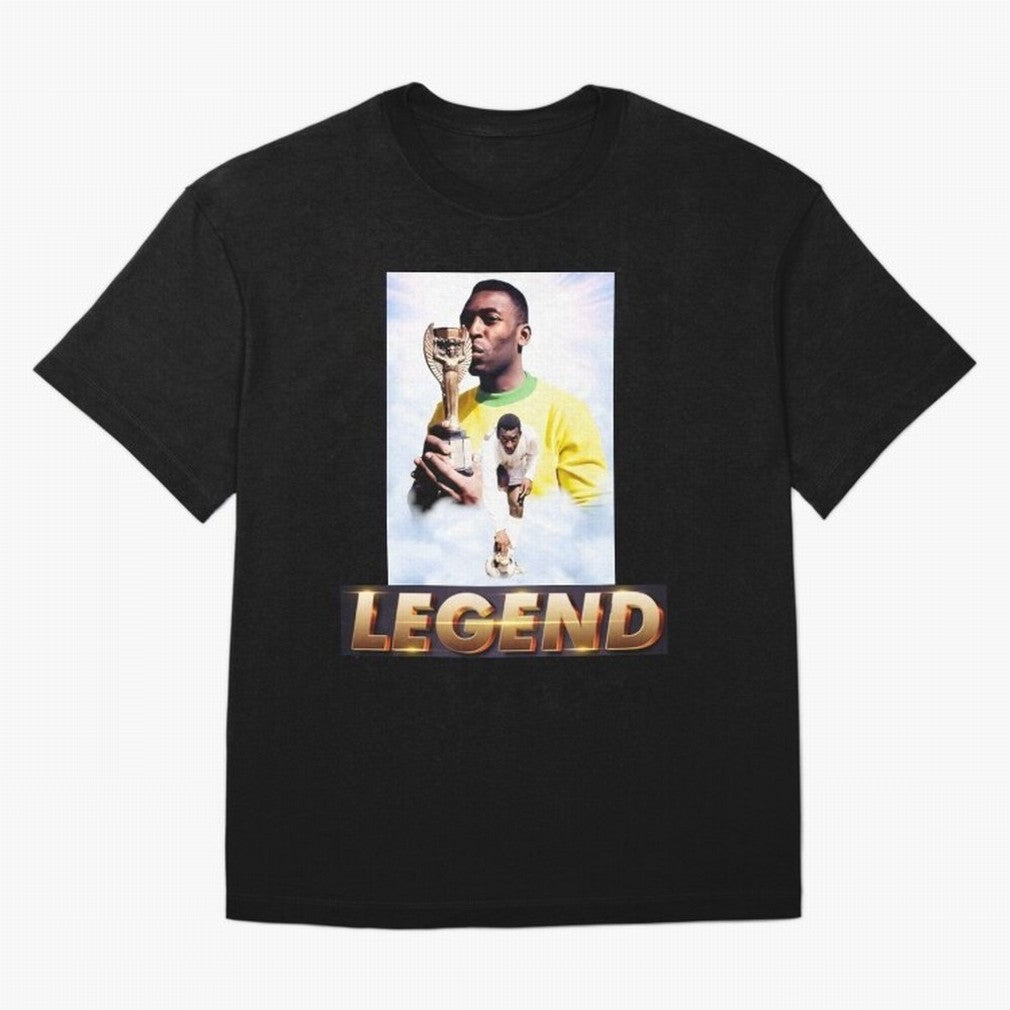 Signed Pele Shirt Classic T-Shirt Represent Fans Who Live for Global Football Passion for FIFA World Cup 2026 USA Canada Mexico, Built around Mbappe, France and Portugal, Sports Nostalgia, International Competition, Famous Players and Unforgettable