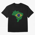 Map of Brazil (Brasil) Classic T-Shirt Celebrate the Next Chapter of FIFA World Cup 2026 USA Canada Mexico Spirit, Filled with Brazil, Messi, CR7 and Mbappe, Game Day Rituals, Football Legends, Country Pride and the Road to the Final; Made for Die