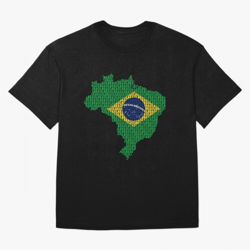 Map of Brazil (Brasil) Classic T-Shirt Celebrate the Next Chapter of FIFA World Cup 2026 USA Canada Mexico Spirit, Filled with Brazil, Messi, CR7 and Mbappe, Game Day Rituals, Football Legends, Country Pride and the Road to the Final; Made for Die