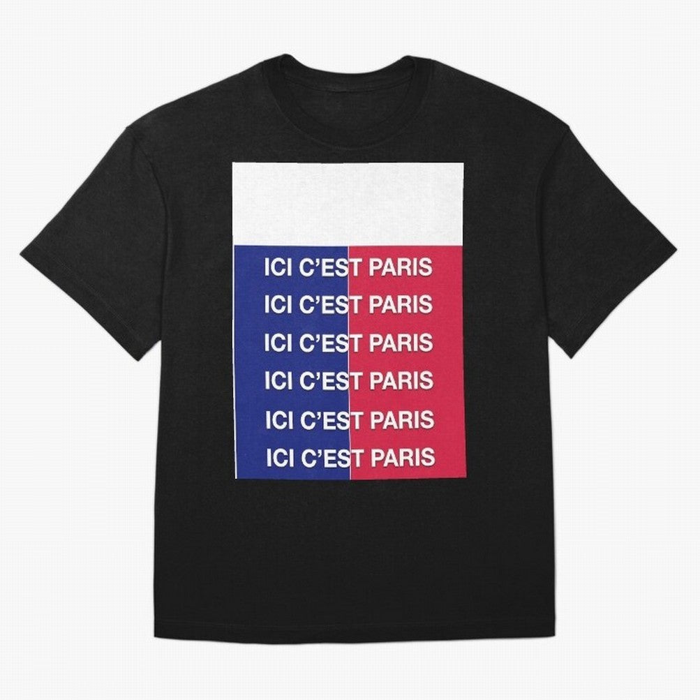 ICI C'EST PARIS Graphic T-Shirt Show Your Love for FIFA World Cup 2026 USA Canada Mexico Spirit, Celebrating England and Germany, CR7, Tournament Hype, Historic Matchups, Family Viewing Parties and Global Sports Pride; Made for Die Hard Supporters,