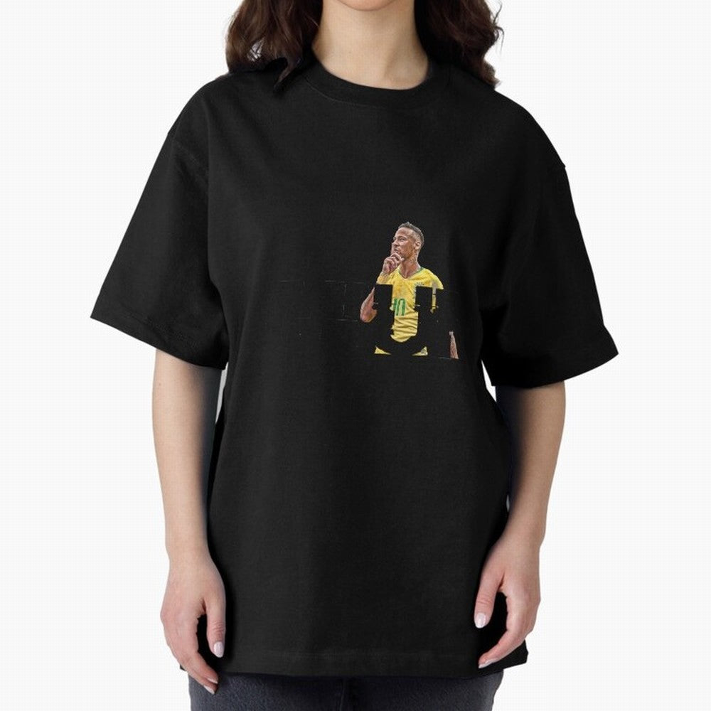 NEYMAR NEVER GIVE UP Premium T-Shirt Capture FIFA World Cup 2026 Group Stage for Fans of Haaland and Spain and Netherlands, Bringing Vintage Soccer Flavor, Modern Football Stars, National Flags and Final Night Emotion; Ideal for Fans Who Follow