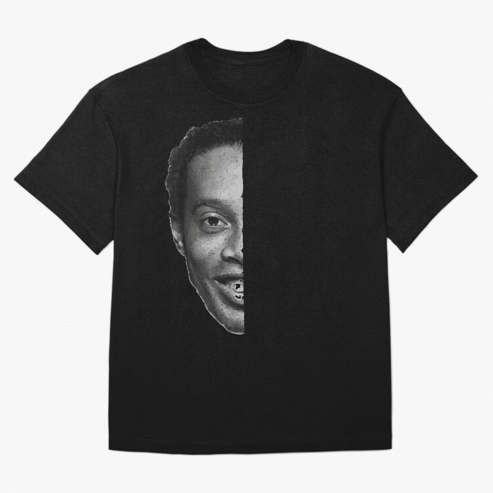 ''Football is about joy.'' Sticker - Ronaldinho Premium T-Shirt Feel International Energy from FIFA World Cup 2026 USA Canada Mexico Spirit, Made for France, Mbappe, Sports Nostalgia, International Competition, Famous Players and Unforgettable