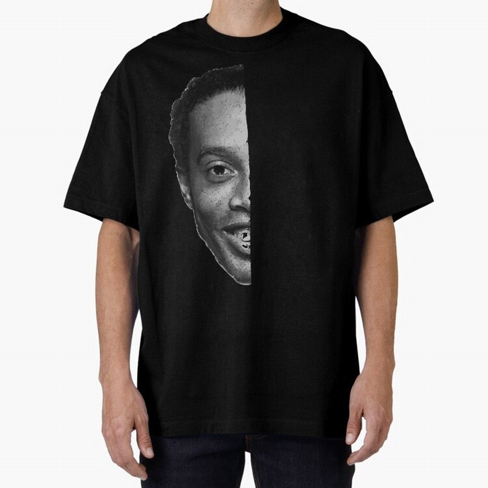 ''Football is about joy.'' Sticker - Ronaldinho Premium T-Shirt Feel International Energy from FIFA World Cup 2026 USA Canada Mexico Spirit, Made for France, Mbappe, Sports Nostalgia, International Competition, Famous Players and Unforgettable