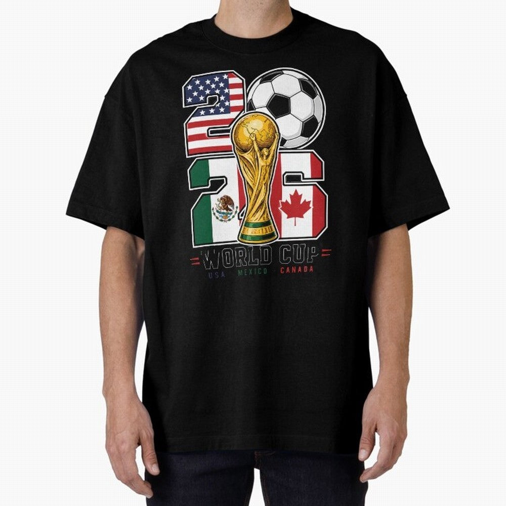 2026 Soccer World Cup Football Design Classic T-Shirt Bring Trophy Dreams to the FIFA World Cup 2026 Journey through Messi Highlights, England, France and Netherlands Pride, Vintage Soccer Flavor, Modern Football Stars, National Flags and Final