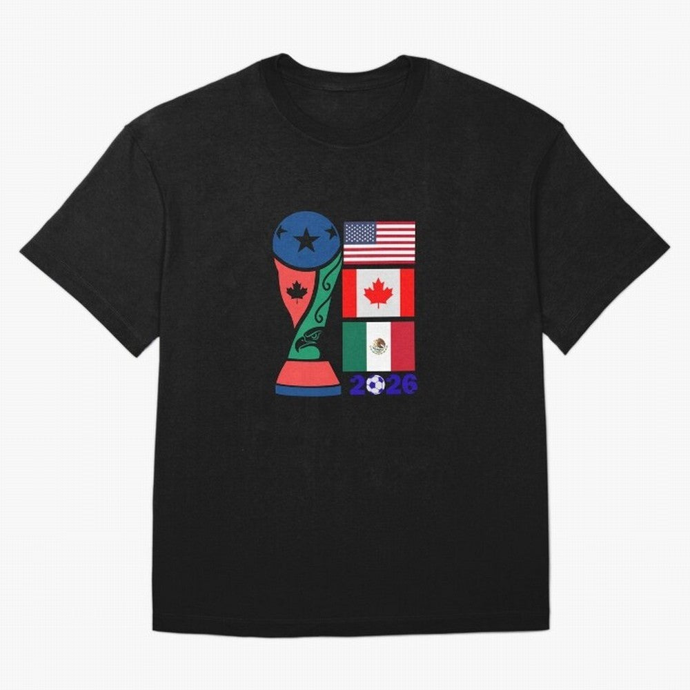 North America Football Unity 2026 Classic T-Shirt Live the Energy of the FIFA World Cup 2026 USA Canada Mexico Journey through Cristiano Ronaldo Highlights, Spain Pride, Football Festival Excitement, Trophy Ambitions, Country Rivalries and Star