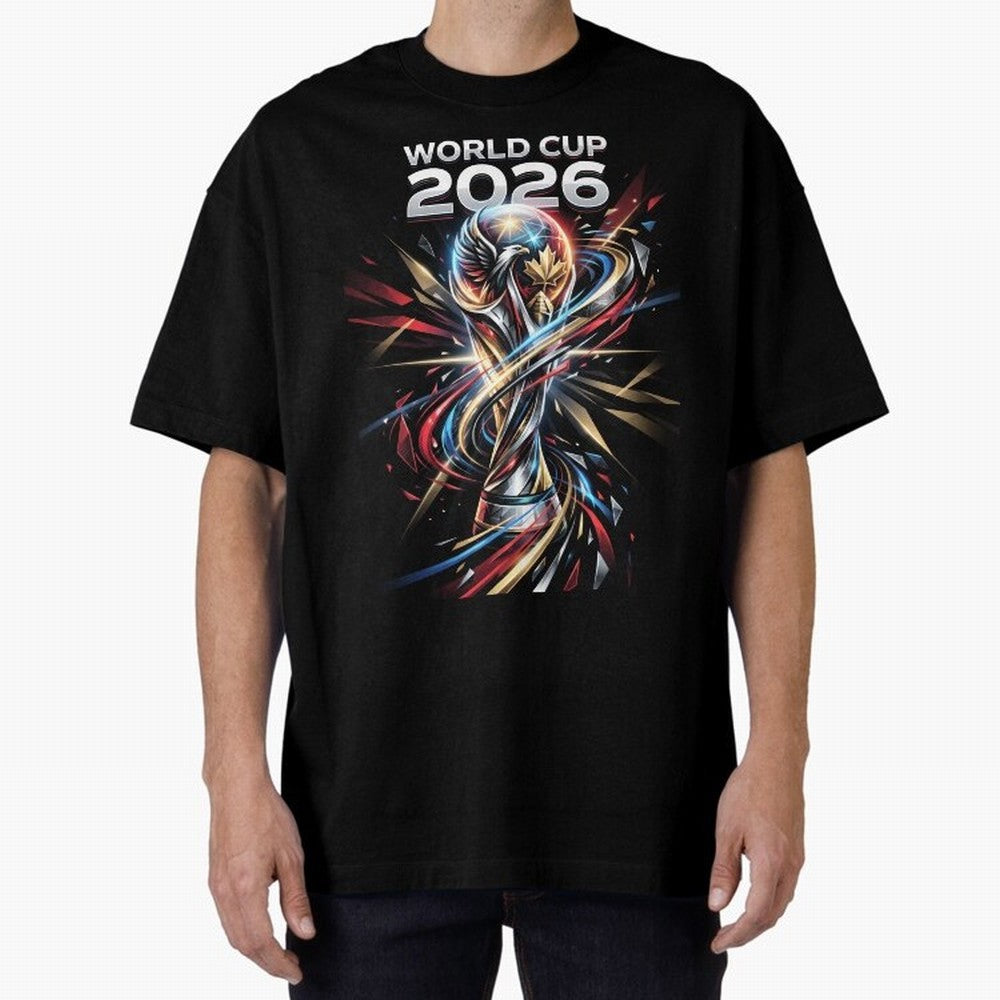 FIFA World Cup 2026 Classic T-Shirt Refresh FIFA World Cup 2026 for Fans of Haaland and Mbappe and Argentina and Brazil, Bringing Vintage Soccer Flavor, Modern Football Stars, National Flags and Final Night Emotion; Built for Supporters Chasing