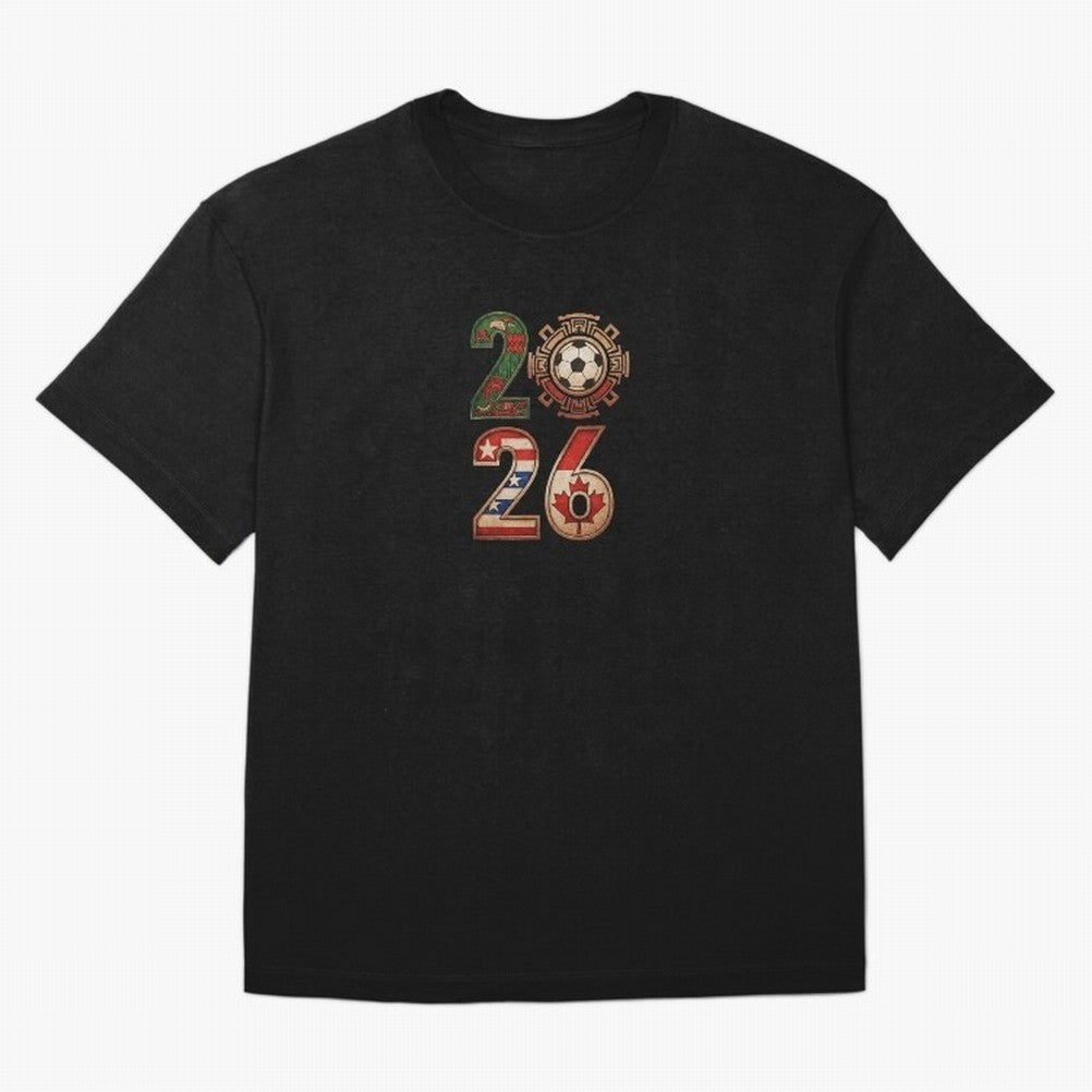 2026 North America Soccer Mexico USA Canada Host Classic T-Shirt Honor the Football Icons of FIFA World Cup 2026 Spirit, Built around Argentina, Haaland and Mbappe, Match Day Excitement, Supporter Culture, Golden Goals and Global Football Passion;