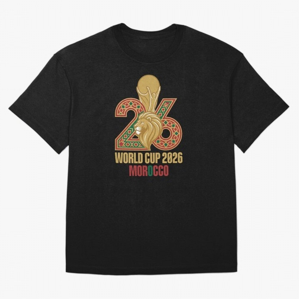 Copy of WORLD CUP 2026 MOROCCO Classic T-Shirt Celebrate the FIFA World Cup 2026 USA Canada Mexico Journey through Messi, Neymar and Mbappe Highlights, Argentina, France and Brazil Pride, Fan Favorite Moments, National Team Passion, Big Match Drama