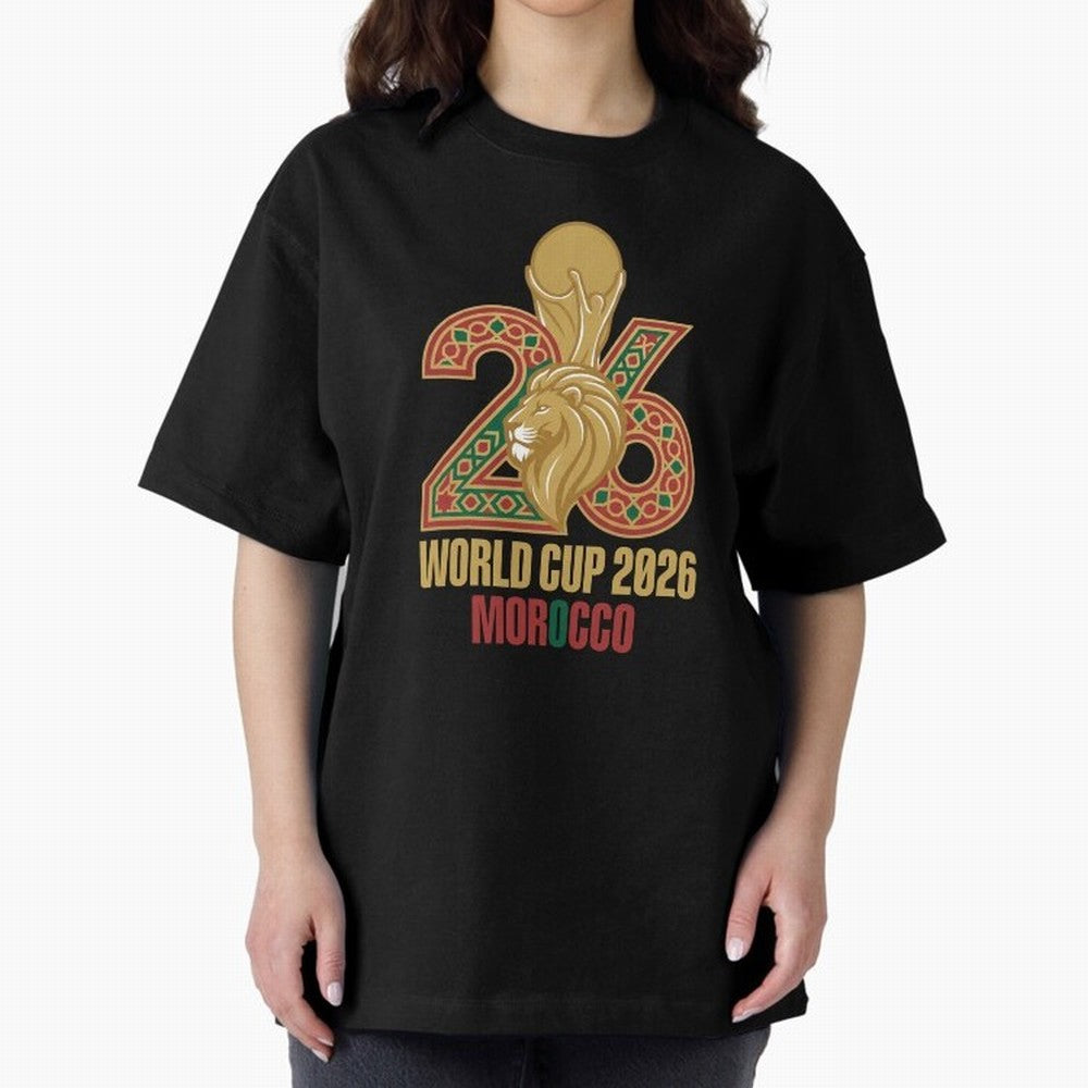 Copy of WORLD CUP 2026 MOROCCO Classic T-Shirt Celebrate the FIFA World Cup 2026 USA Canada Mexico Journey through Messi, Neymar and Mbappe Highlights, Argentina, France and Brazil Pride, Fan Favorite Moments, National Team Passion, Big Match Drama