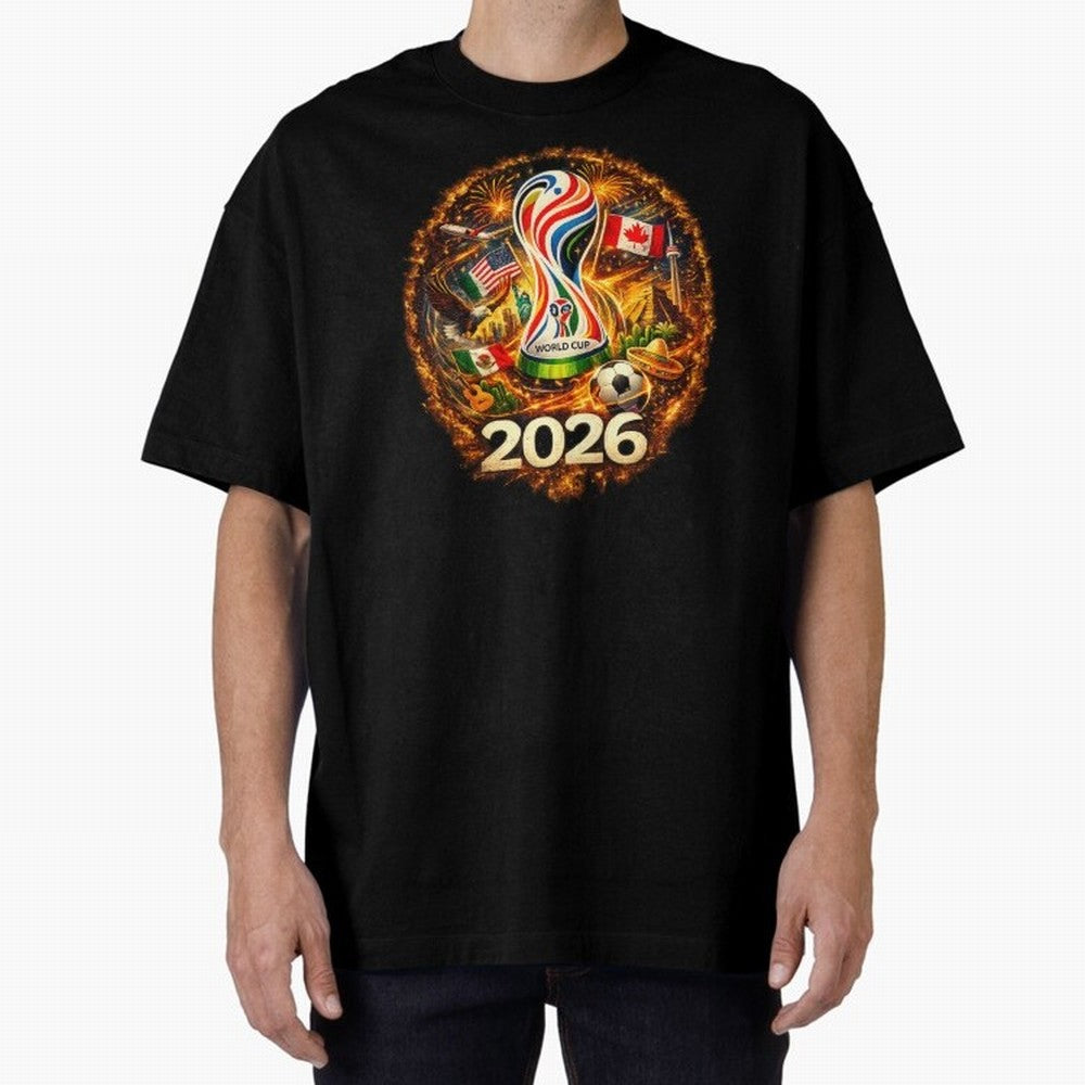 World Football Spirit 2026 USA Canada Mexico Soccer Fan Classic T-Shirt Honor Football Greatness during Global Football Passion for FIFA World Cup 2026, Highlighting CR7, Germany, Football History, Final Match Energy, Crowd Noise and Once in a