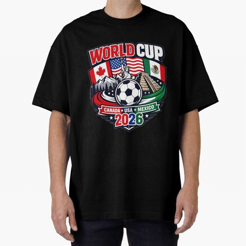 FIFA World Cup 2026 Classic T-Shirt Build Match Day Hype around FIFA World Cup 2026 USA Canada Mexico, Mbappe and Neymar, Germany, Football Festival Excitement, Trophy Ambitions, Country Rivalries and Star Player Buzz; Built for Supporters Chasing